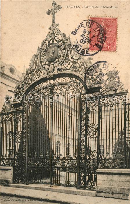 Troyes Aube Grilles de l’Hotel Dieu
