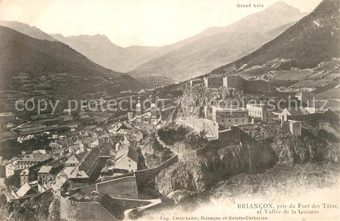 Briancon pris du Fort des Tetes et Vallee de la Guisane