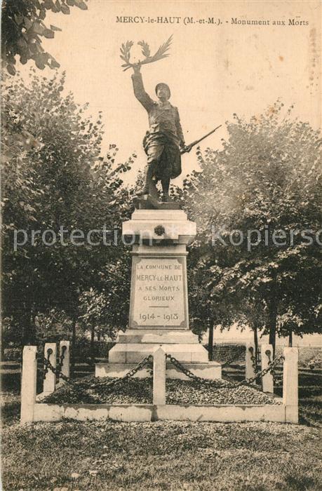 Mercy-le-Haut Monument aux Morts