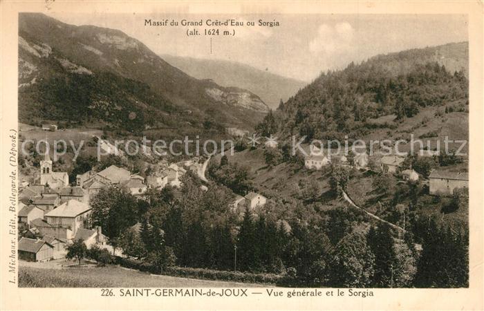 Saint-Germain-de-Joux Vue generale et le Sorgia