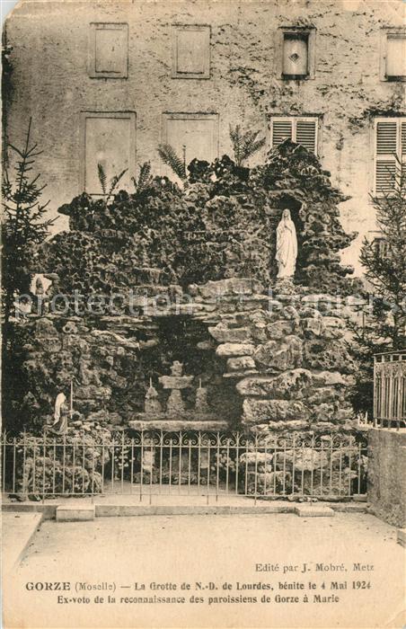 Gorze Moselle La Grotte de ND de Lourdes