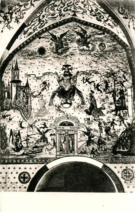 Sillegny Peintures Murales 1540 Le jugement dernier