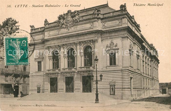 Cette Herault Station Balneaire Le Grand Theatre Municipal