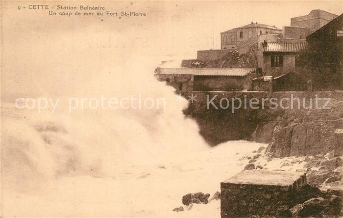 Cette Herault Station Balneaire Un coup de mer au For