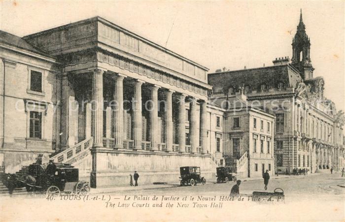 Tours Indre-et-Loire Le Palais de Justice et le Nouvel Hotel de Ville