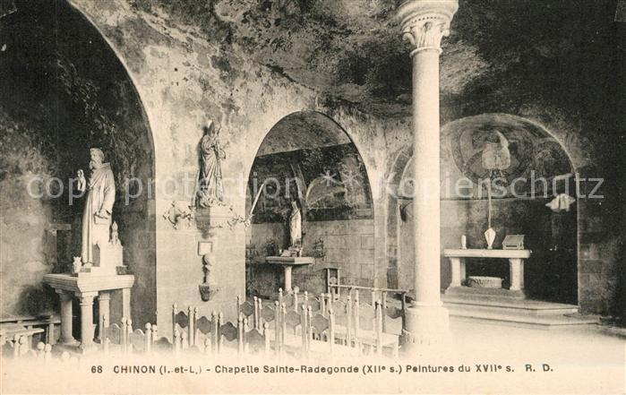 Chinon Indre et Loire Chapelle Sainte Radegonde