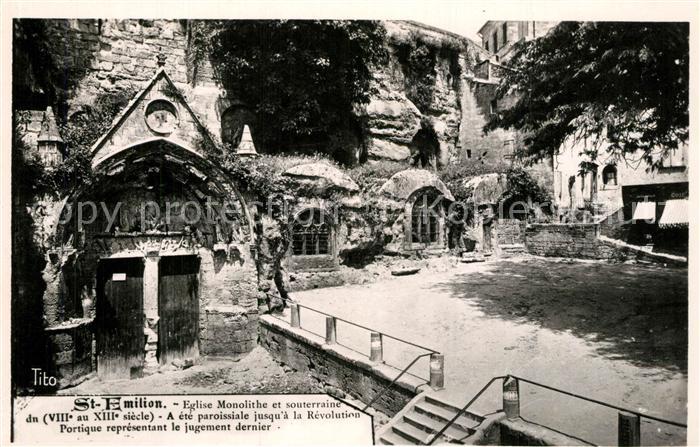 Saint-Emilion Eglise Monolithe et souterraine