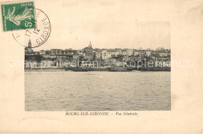 Bourg sur Gironde Vue generale
