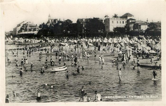 Arcachon Gironde La Plage le Bain