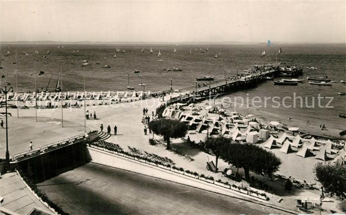 Arcachon Gironde La jetee Thiers et le Passae souterrain