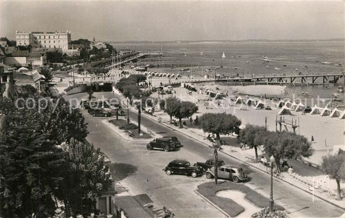 Arcachon Gironde Vue generale du Boulevard et Promenade