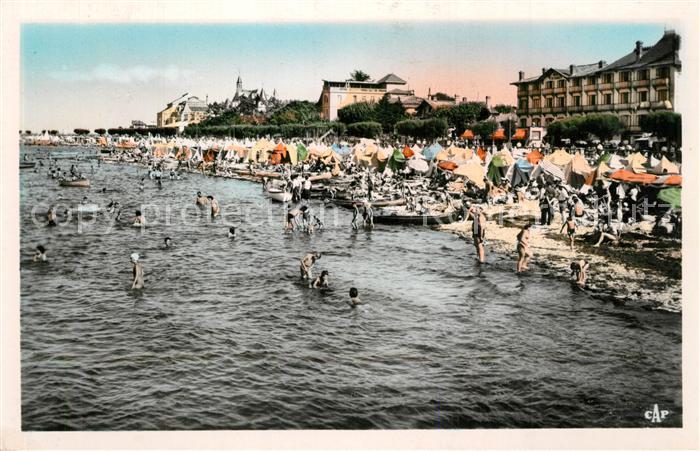 Arcachon Gironde La Grande Plage a l’heure du bain
