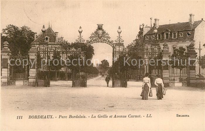 Bordeaux Parc Bordelais La Grille et Avenue Carnot