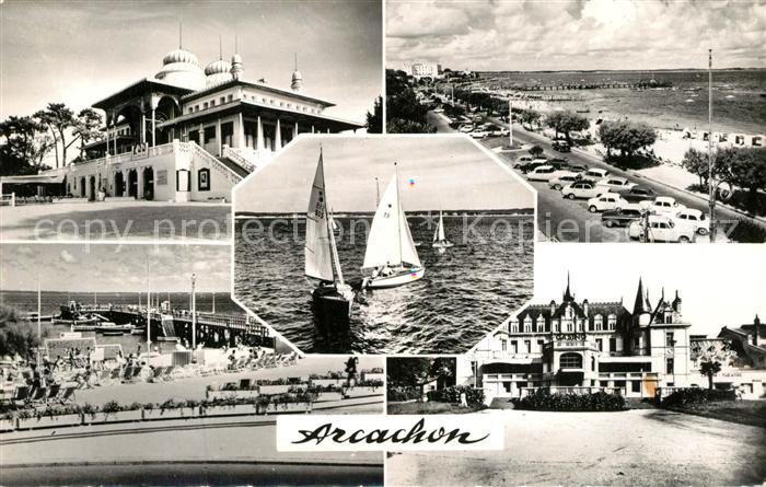 Arcachon Gironde Casino Mauresque La Plage Regates Jetee