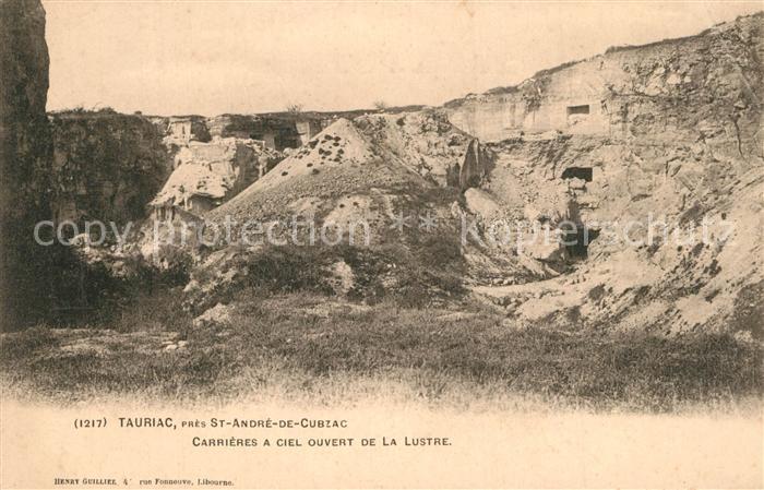 Tauriac Gironde Carrieres a ciel ouvert de La Lustre