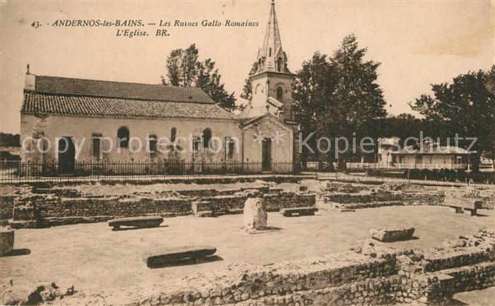 Andernos-les-Bains Les Ruines Gallo Romaines l'Eglise