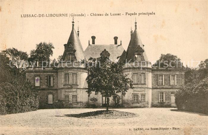 Lussac Gironde Chateau de Lussac Facade principale