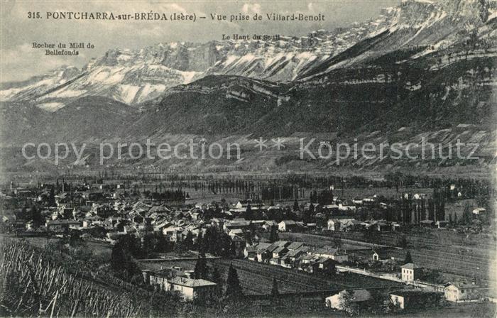 Pontcharra sur Breda Vue prise de Villard Benoit