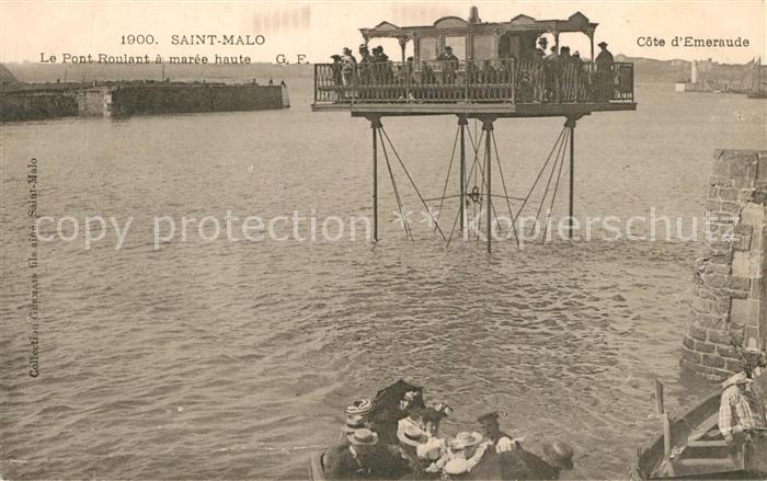 Saint-Malo 35 Le Pont Roulant a mar?e haut