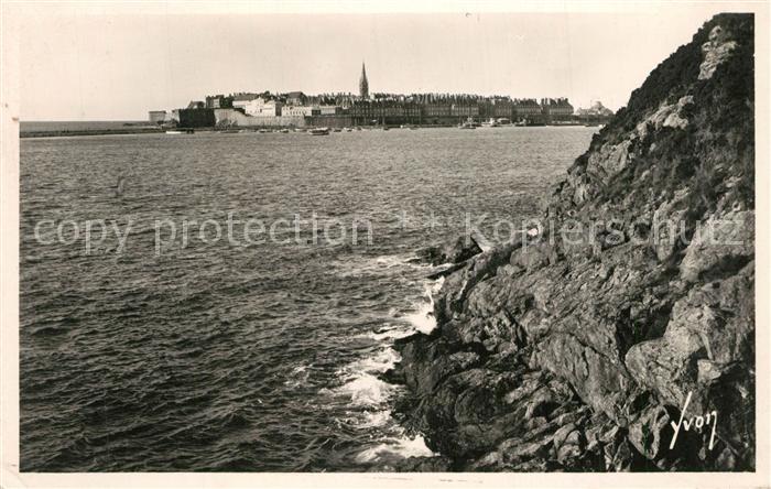 Saint-Malo 35 Vue prise des rochers d`Aleth