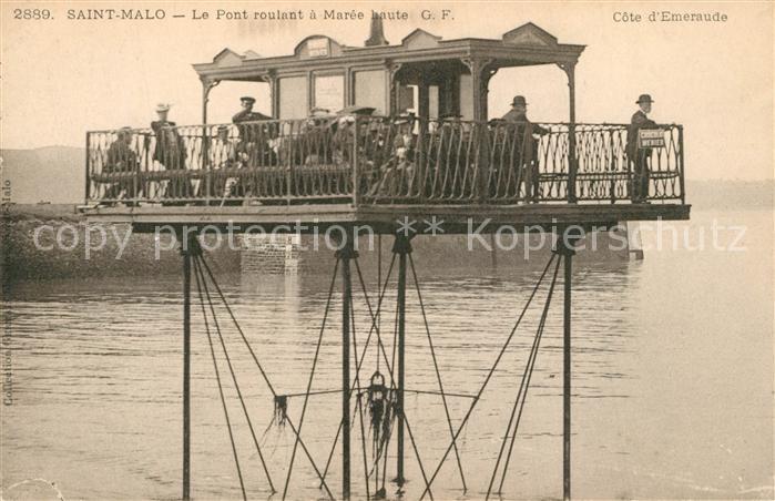 Saint-Malo 35 Pont roulant a Mar?e haute G. F.
