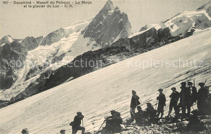 Dauphine Massif du Pervoux glacier du Lac