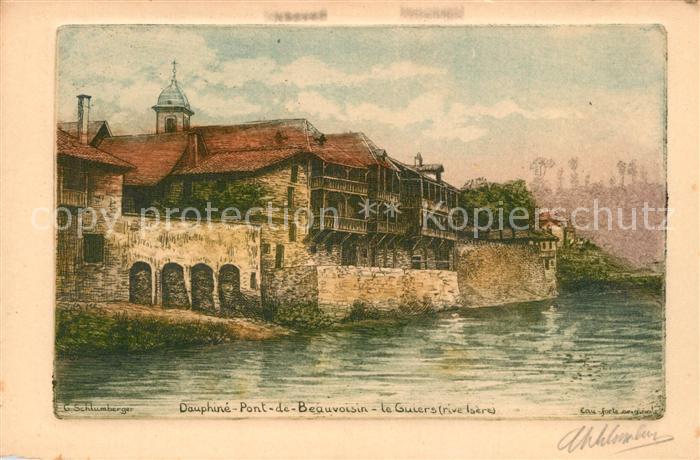 Pont-de-Beauvoisin La Tour-du-Pin 38 Isere Kuenstlerkarte