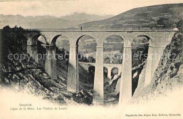 Dauphine Ligne de la Mure Viaduc de Loulla