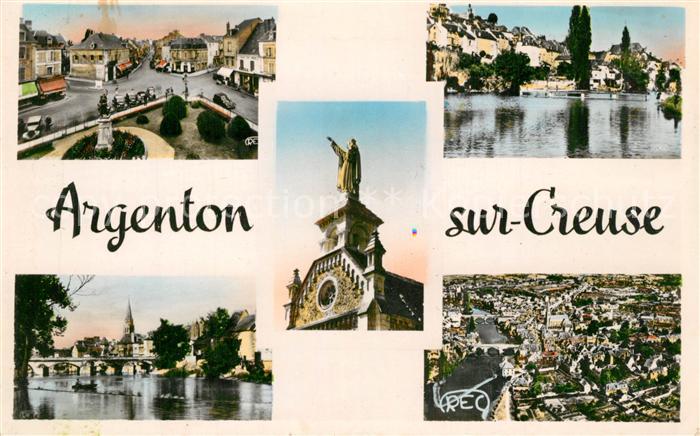 Argenton-sur-Creuse Fliegeraufnahme Creuse