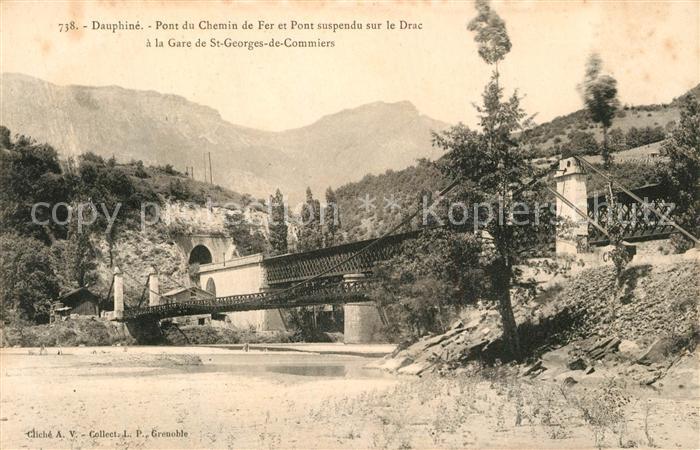 Dauphine Pont du Chemin de Fer et Ponst suspendu