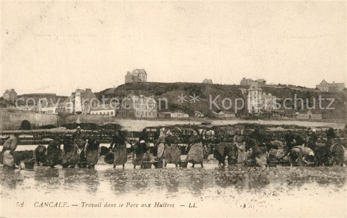 Cancale Travail dan le Parc aux Huitres