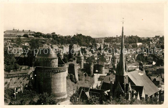 Fougeres Vue prise des rochers de St-Sulpice