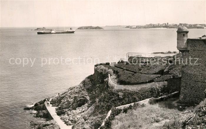 Dinard 35 Chemin de Ronde vers la Plage des Etetes