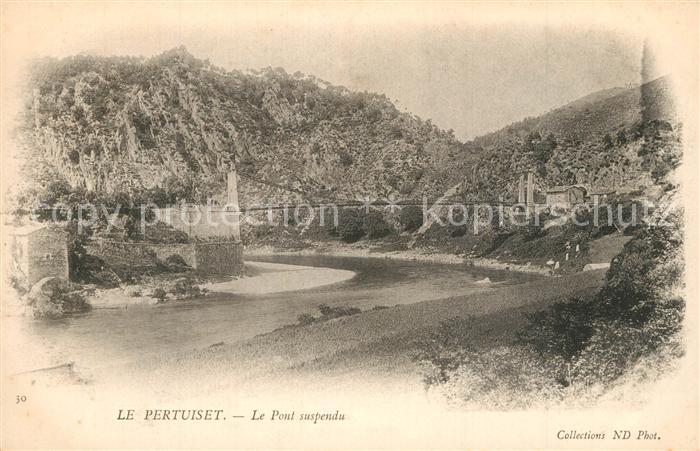 Le Pertuiset Pont suspendu Paysage