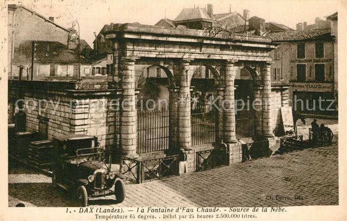 Dax Landes La Fontaine d Eau Chaude Source de la Nèbe