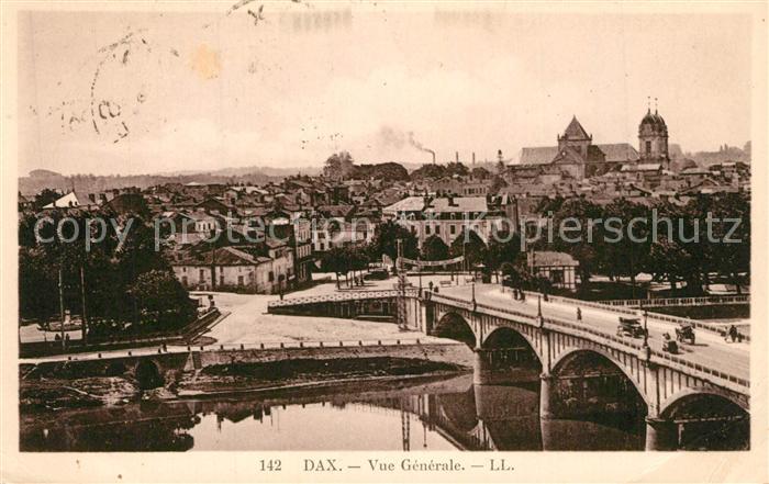 Dax Landes Vue Generale Pont Eglise