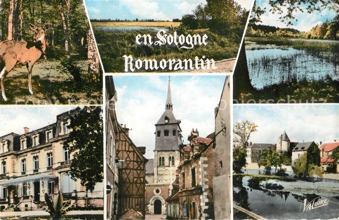 Romorantin-Lanthenay Trois aspects de la Sologne Hotel de Ville Eglise Moulins s