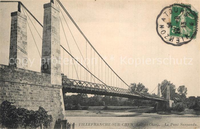 Villefranche-sur-Cher Pont suspendu
