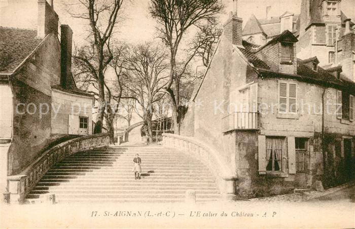 Saint-Aignan Loir-et-Cher Escalier du Chateau