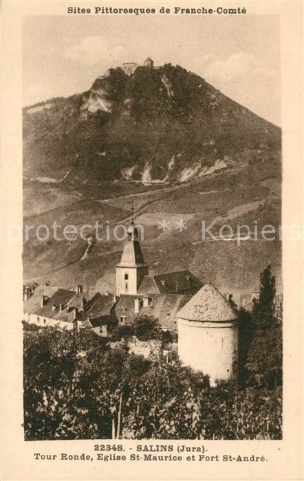 Salins-les-Bains Tour Ronde Eglise Saint Maurice et Fort Saint André