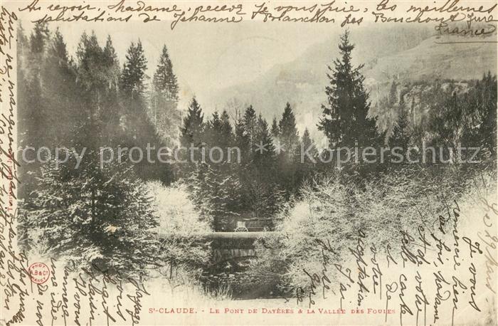 Saint-Claude Jura Pont de Dayeres Vallee des Foules Paysage