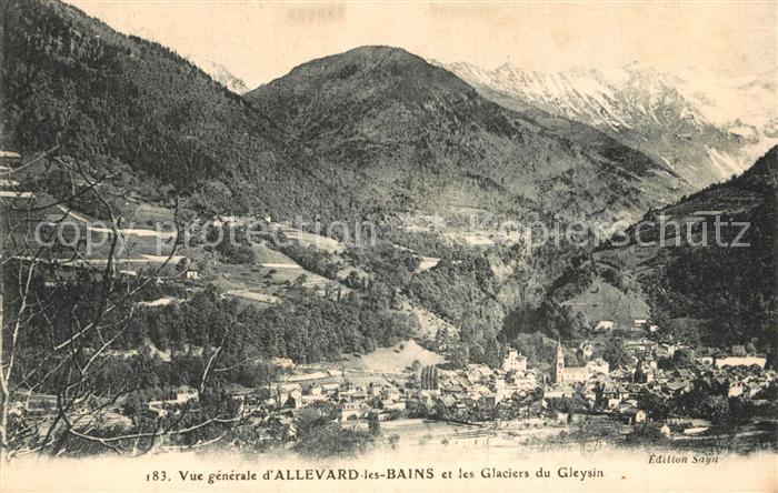 Allevard les Bains Isere Panorama et les Glaciers du Gleysin
