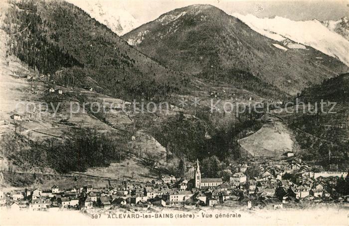 Allevard les Bains Isere Vue Generale Alpes
