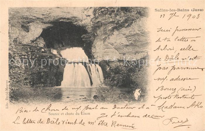 Salins-les-Bains Source et chute du Lison