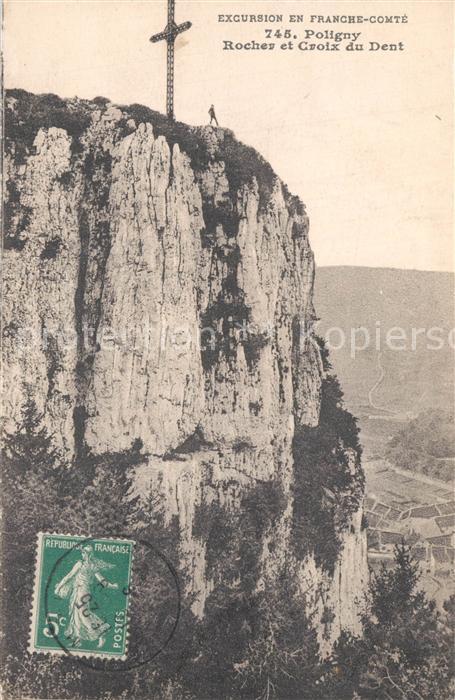 Poligny Jura Rocher et Croix du Dent