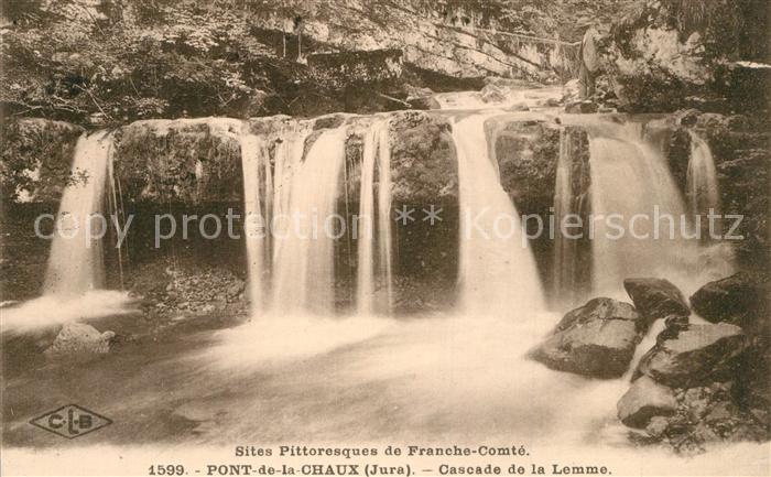 Pont de la Chaux Cascade de la Lemme Wasserfaelle