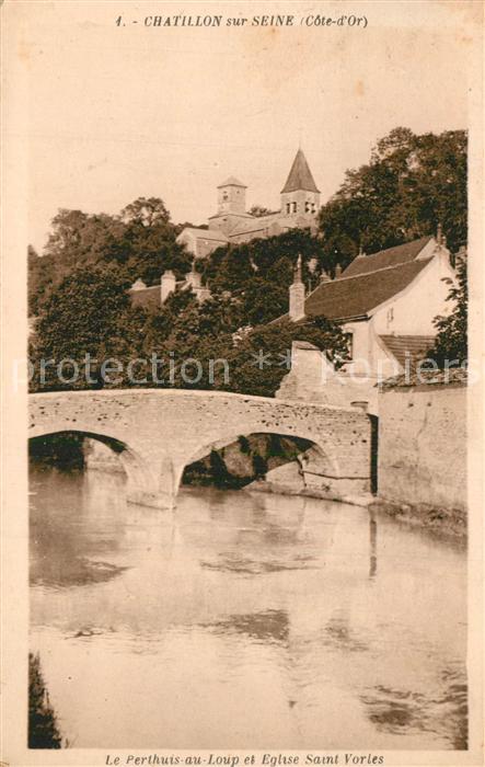Chatillon-sur-Seine Le Perthuis au Loup Eglise Saint Vorles