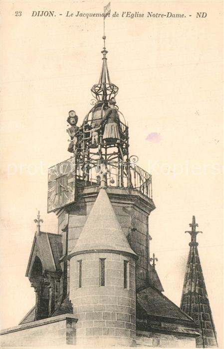 Dijon 21 Jacquemart de l'Eglise Notre Dame