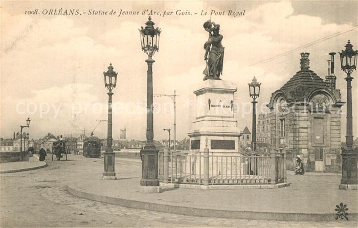 Orleans Loiret Statue de Jeanne d Arc Pont Royal