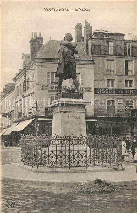 Montargis Loiret Statue de Mirabeau Monument